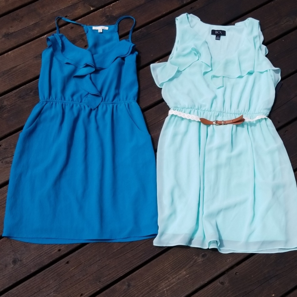 Lush ruffle top tank dress and FREE BCX dress